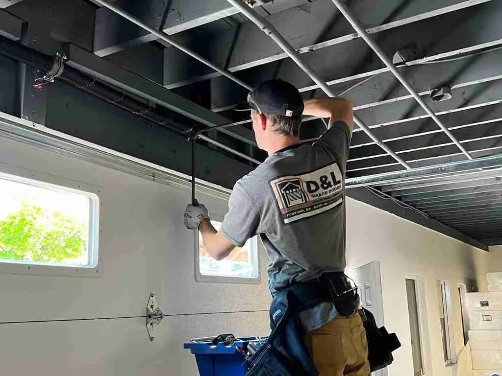 Garage door spring replacement service