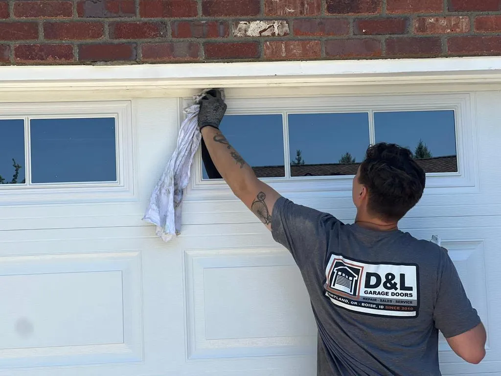 Garage door maintenance tune-up