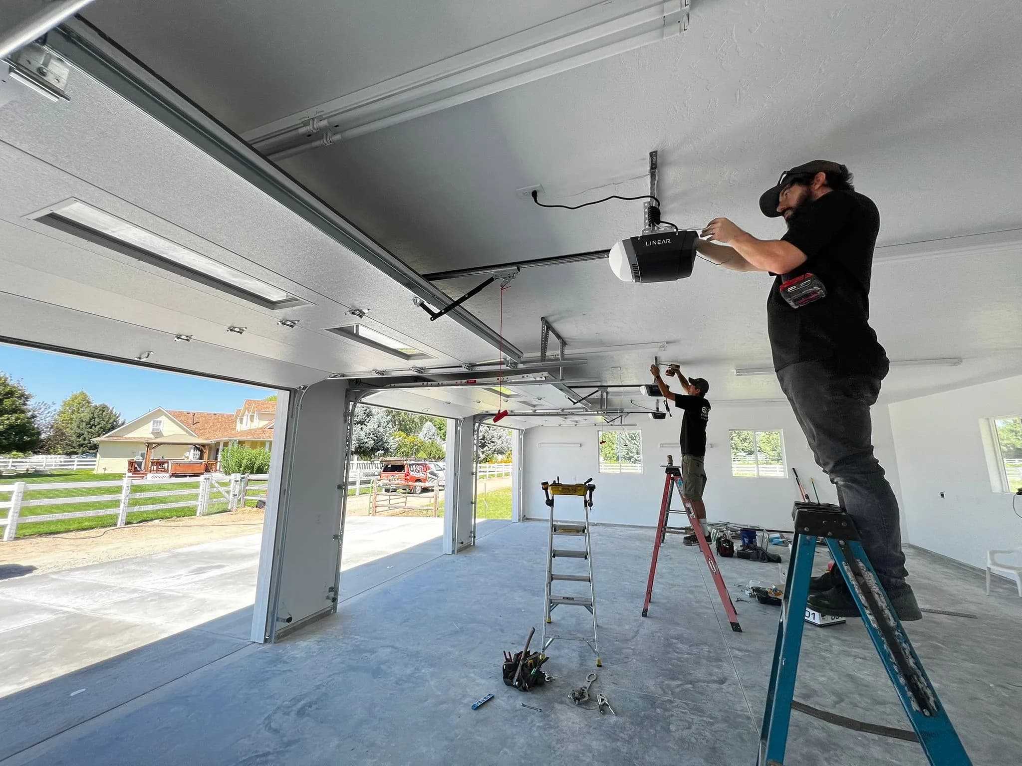 Garage door opener installation by D&L