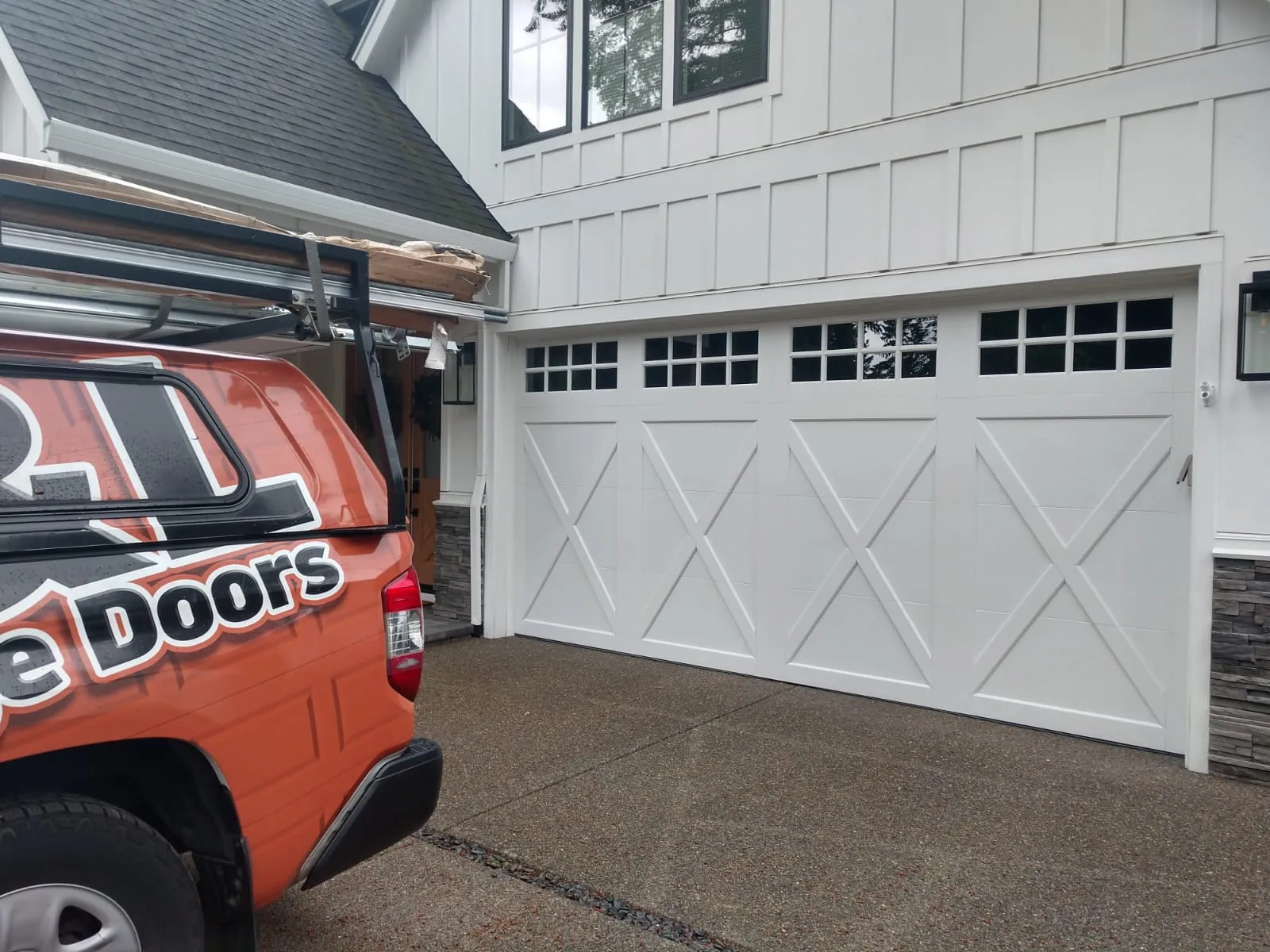 New garage door installation by D&L