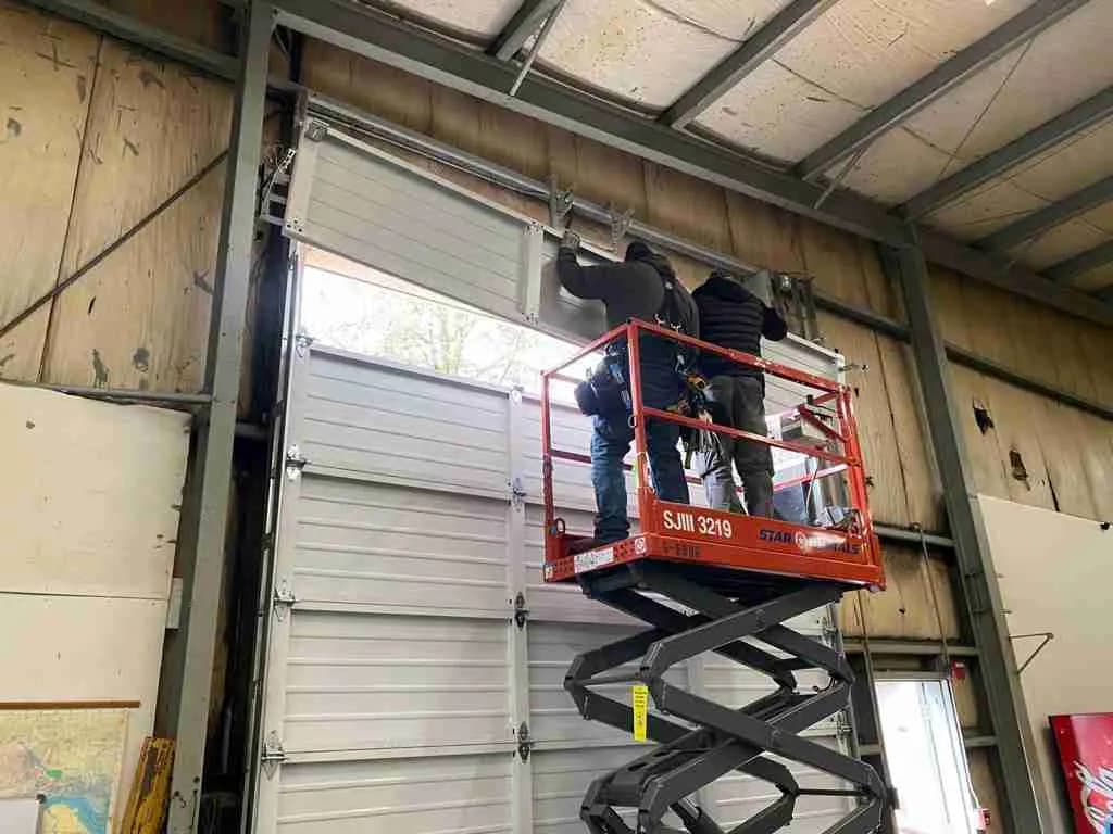 Commercial garage door repair service